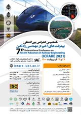 بررسی عوامل موثر بر شدت تصادفات قطار با وسایل نقلیه جادهای در راه آهن ایران