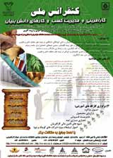 تجزیه و تحلیل مشاغل کسب و کارکوچک خانگی زنان مبتنی برفضای کسب و کارمطالعه موردی استان اصفهان