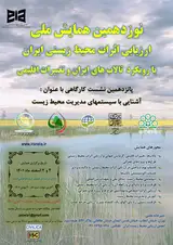 نوزدهمین همایش ملی ارزیابی اثرات محیط زیستی ایران با رویکرد تالاب های ایران و تغییرات اقلیمی